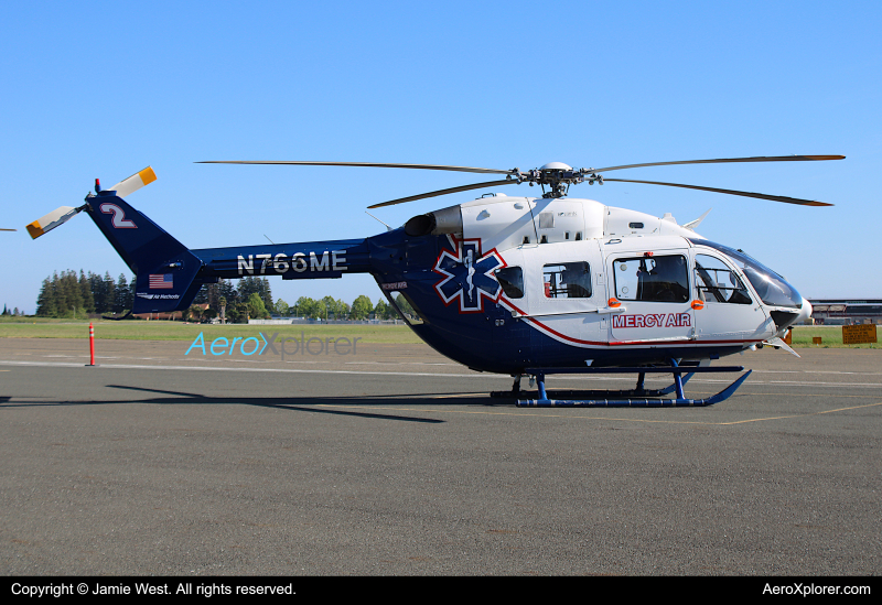 Photo of N766ME - Air Methods Eurocopter EC 145 at HWD on AeroXplorer Aviation Database