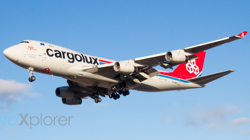 Photo of LX-RCV - CargoLux Boeing 747-400F at DFW on AeroXplorer Aviation Database