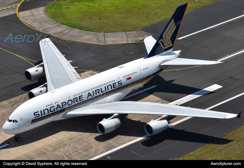 Photo of 9V-SKQ - Singapore Airlines Airbus A380-800 at SYD on AeroXplorer Aviation Database