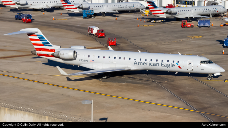 Photo of N723PS - American Eagle Mitsubishi CRJ-700 at CLT on AeroXplorer Aviation Database