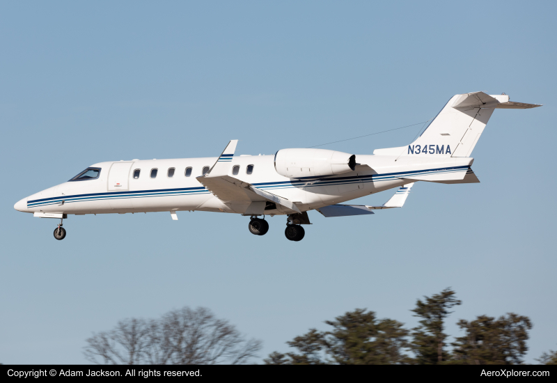 Photo of N345MA - PRIVATE Learjet 45 at BWI on AeroXplorer Aviation Database