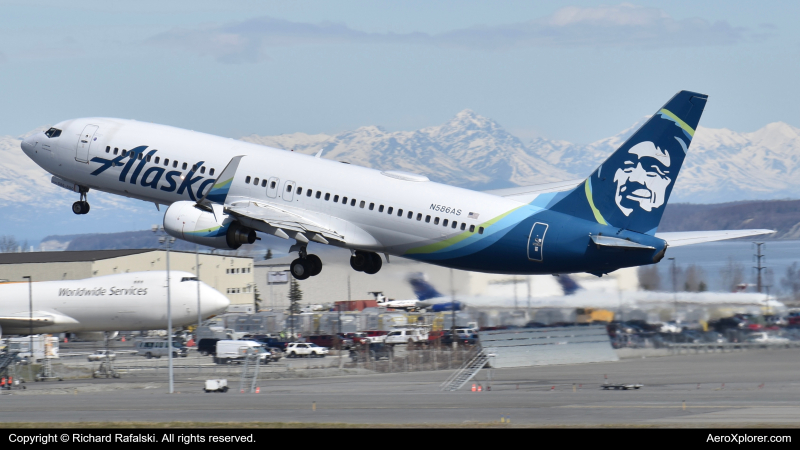 Photo of N586AS - Alaska Airlines Boeing 737-800 at ANC on AeroXplorer Aviation Database