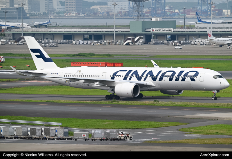 Photo of OH-LWP - Finnair Airbus A350-900 at HND on AeroXplorer Aviation Database