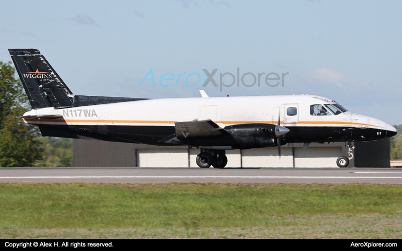 Photo of N117WA - PRIVATE Embraer EMB-110 at MHT on AeroXplorer Aviation Database