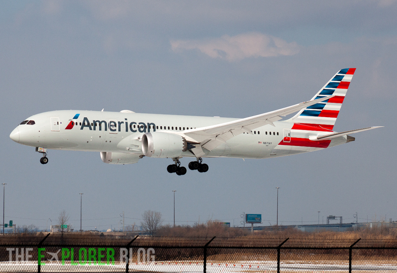 Photo of N871AY - American Airlines Boeing 787-8 at PHL on AeroXplorer Aviation Database