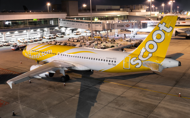 Photo of 9V-TAX - Scoot Airbus A320 at SIN on AeroXplorer Aviation Database