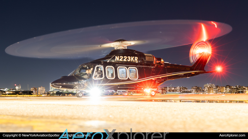 Photo of N223KR - PRIVATE AgustaWestland AW139 at JRA on AeroXplorer Aviation Database