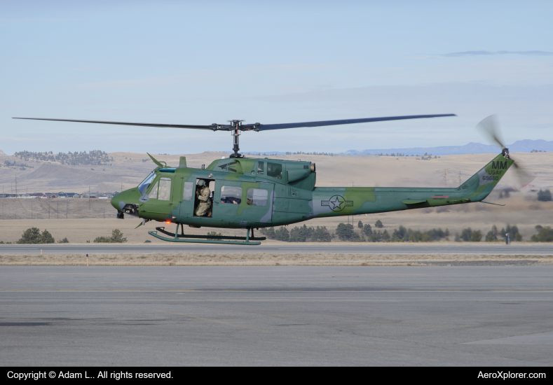 Photo of 69-6660 - USAF - United States Air Force Bell UH-1 Huey/Iroquois  at BIL on AeroXplorer Aviation Database