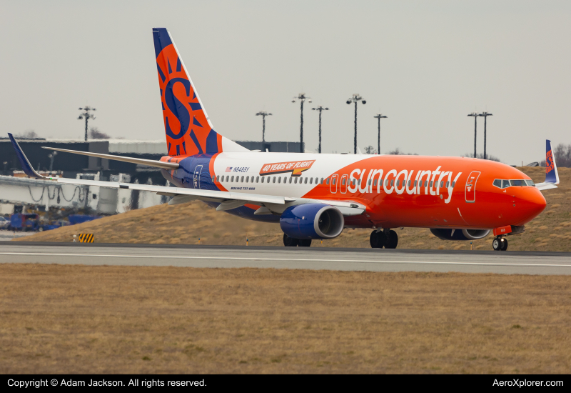 Photo of N848SY - Sun Country Airlines Boeing 737-800 at BWI on AeroXplorer Aviation Database