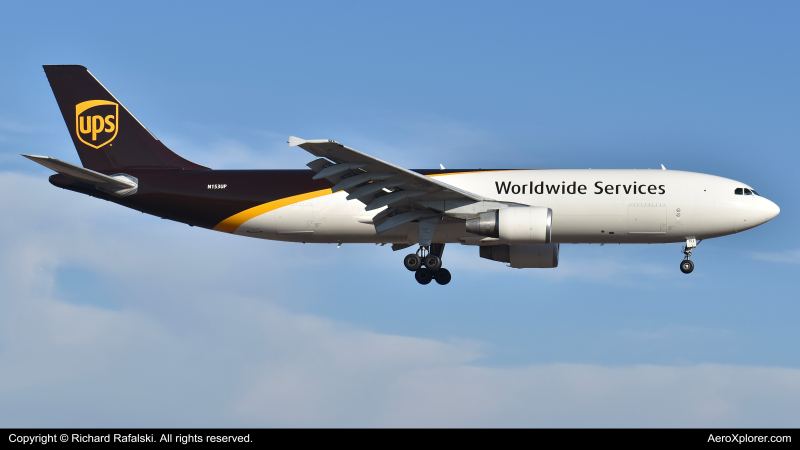 Photo of N153UP - United Parcel Service Airbus A300F-600 at PHX on AeroXplorer Aviation Database