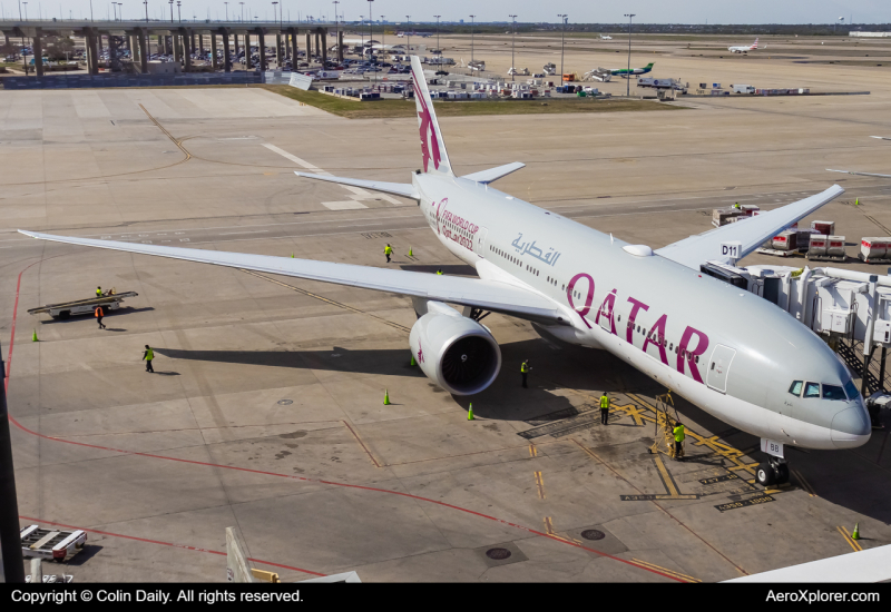 Photo of A7-BBB - Qatar Airways Boeing 777-200LR at DFW on AeroXplorer Aviation Database