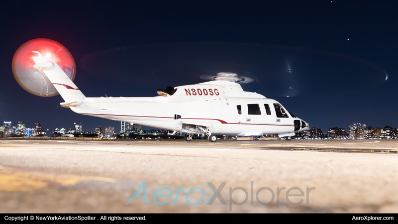 Photo of N800SG - PRIVATE Sikorsky S-76D at JRA on AeroXplorer Aviation Database