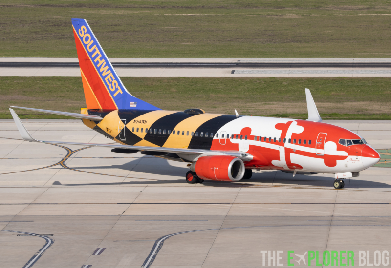 Photo of N214WN - Southwest Airlines Boeing 737-700 at SAT on AeroXplorer Aviation Database