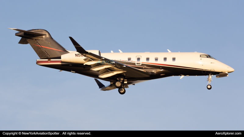 Photo of N582FX - PRIVATE Bombardier Challenger 300 at HPN on AeroXplorer Aviation Database