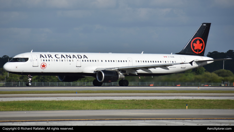 Photo of C-GIUB - Air Canada Airbus A321-200 at MCO on AeroXplorer Aviation Database