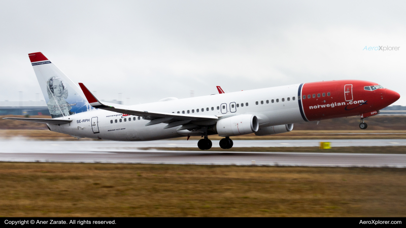 Photo of SE-RPH - Norwegian Air Boeing 737-800 at HEL on AeroXplorer Aviation Database