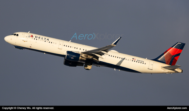 Photo of N394DX - Delta Airlines Airbus A321-200 at DTW on AeroXplorer Aviation Database