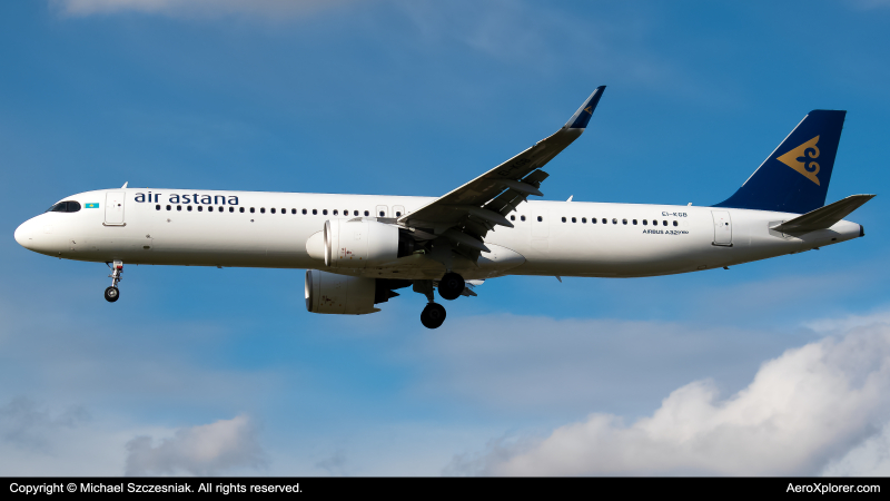 Photo of EI-KGB - Air Astana Airbus A321NEO at LHR on AeroXplorer Aviation Database