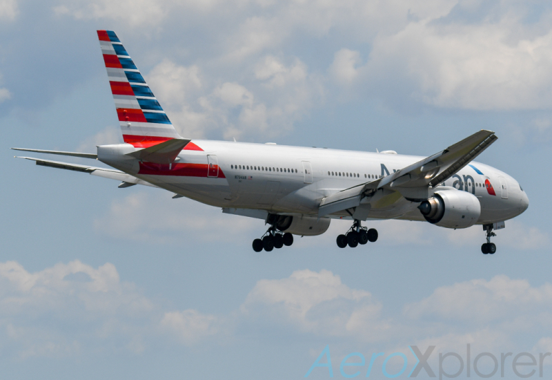 Photo of N794AN - American Airlines Boeing 777-200 at BOS on AeroXplorer Aviation Database