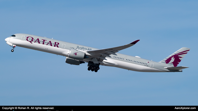 Photo of A7-ANM - Qatar Airways Airbus A350-1000 at SFO on AeroXplorer Aviation Database