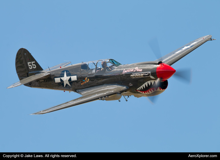 Photo of NL977WH - PRIVATE Curtiss P-40 Warhawk at RDG on AeroXplorer Aviation Database