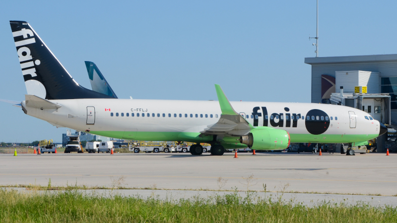 Photo of C-FFLJ - Flair Airlines Boeing 737-86J at YYZ on AeroXplorer Aviation Database