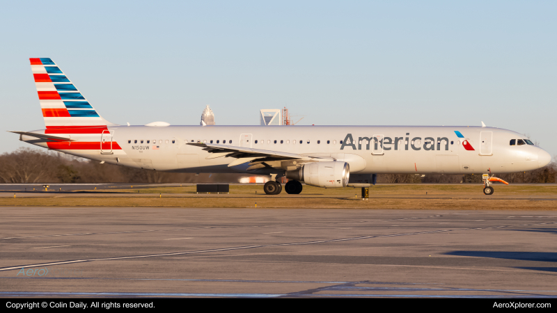 Photo of N150UW - American Airlines Airbus A321-200 at CLT on AeroXplorer Aviation Database