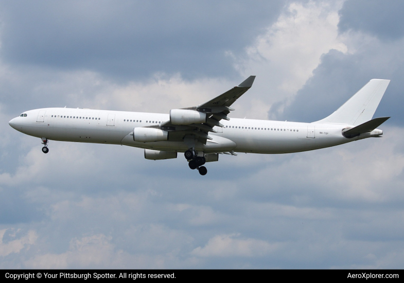 Photo of 9H-TQY  - Hifly Airbus A340-300 at PIT on AeroXplorer Aviation Database