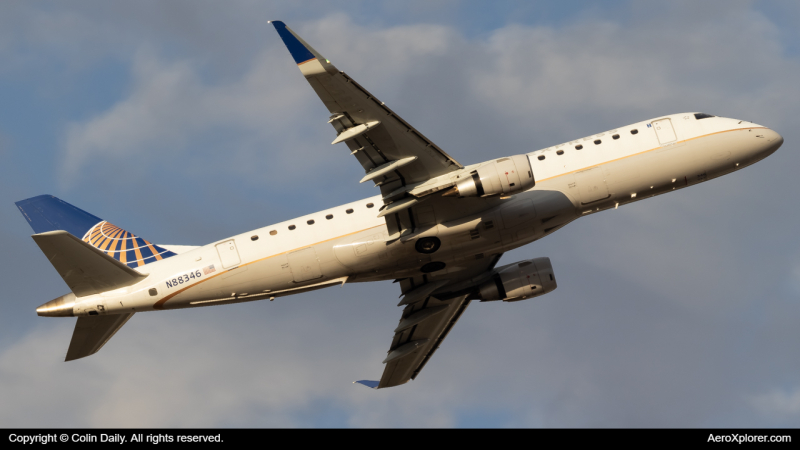 Photo of N88346 - United Express Embraer E175 at IAH on AeroXplorer Aviation Database