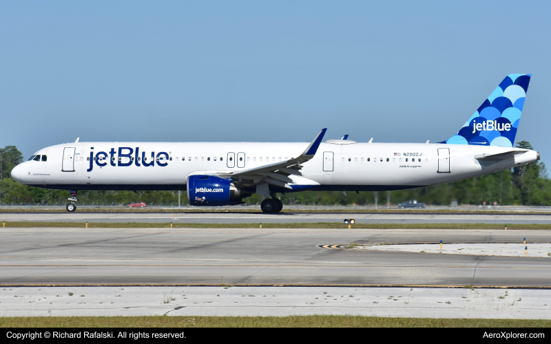 Photo of N2002J - JetBlue Airways Airbus A321NEO at MCO on AeroXplorer Aviation Database