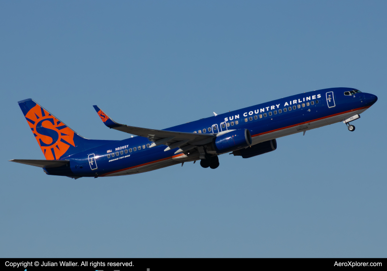 Photo of N826SY - Sun Country Airlines Boeing 737-800 at PHX on AeroXplorer Aviation Database