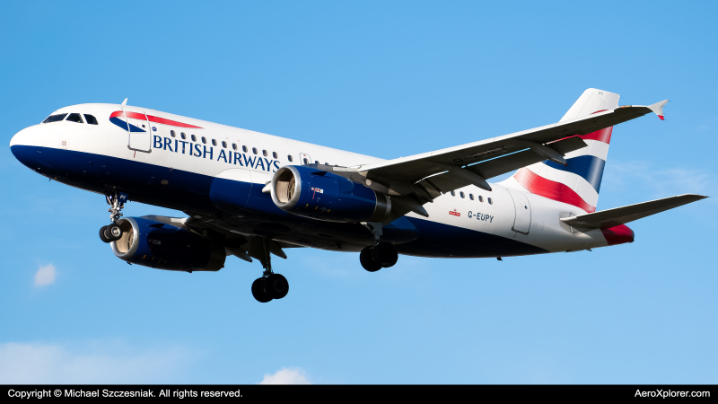 Photo of G-EUPY - British Airways Airbus A319 at LHR on AeroXplorer Aviation Database