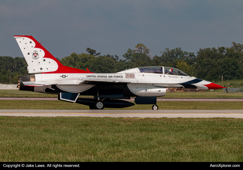 Photo of 91-0467 - USAF - United States Air Force General Dynamics F-16 Fighting Falcon at OFF on AeroXplorer Aviation Database