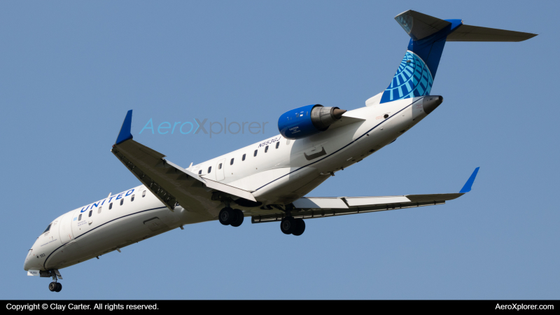 Photo of N553GJ - United Express Mitsubishi CRJ-550 at IAD on AeroXplorer Aviation Database