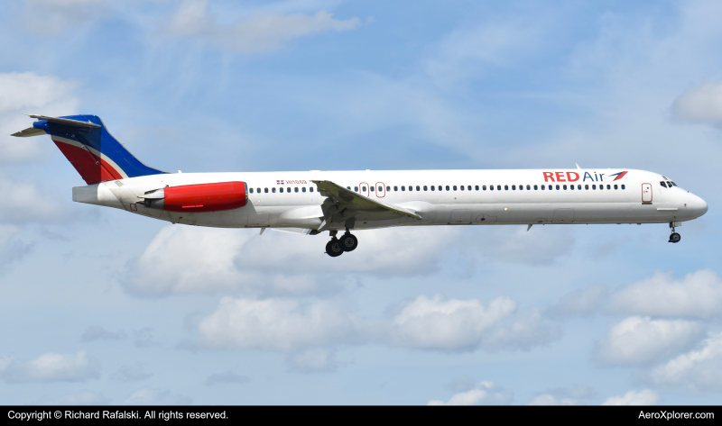 Photo of HI1069 - Red Air McDonnell Douglas MD-82 at KMIA on AeroXplorer Aviation Database