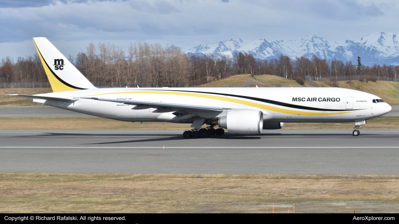 Photo of N707GT - MSC Air Cargo Boeing 777-F at ANC on AeroXplorer Aviation Database