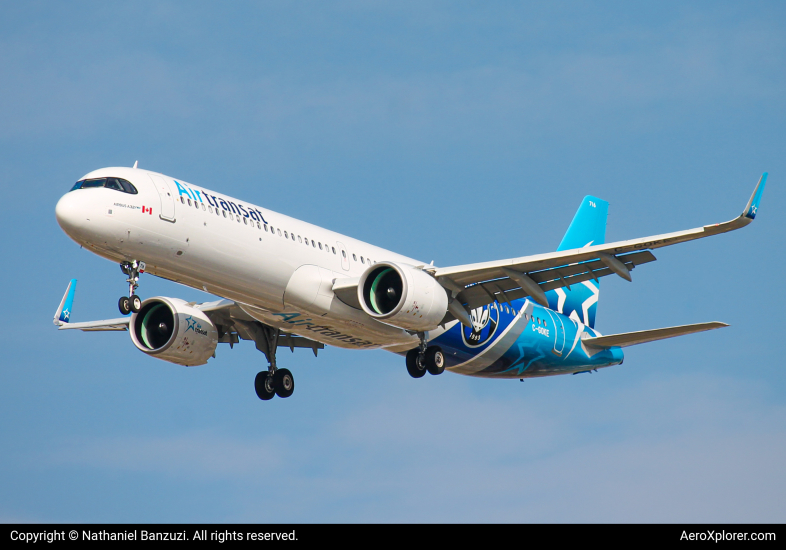 Photo of C-GOKE - Air Transat Airbus A321LR at YYZ on AeroXplorer Aviation Database