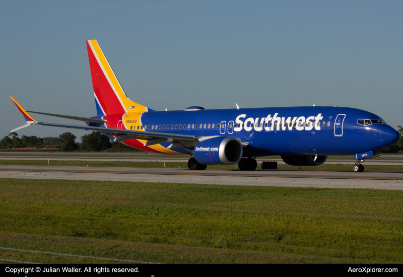 Photo of N8823Q - Southwest Airlines Boeing 737 MAX 8 at MCO on AeroXplorer Aviation Database