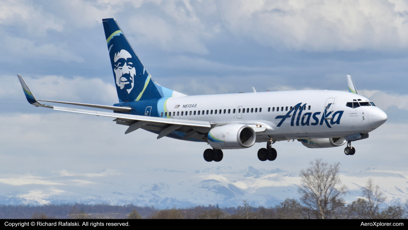 Photo of N613AS - Alaska Airlines Boeing 737-700 at ANC on AeroXplorer Aviation Database