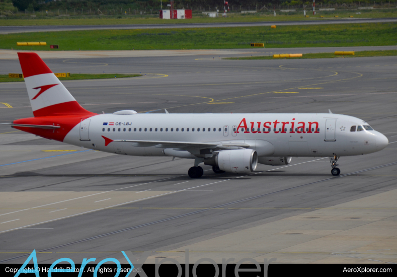 Photo of OE-LBJ - Austrian Airlines Airbus A320 at VIE on AeroXplorer Aviation Database