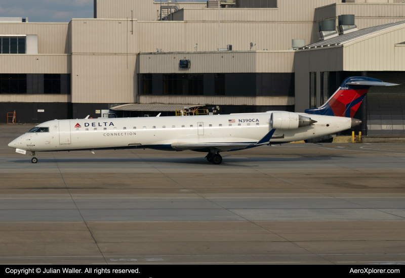Photo of N390CA - Delta Connection Mitsubishi CRJ-700 at ATL on AeroXplorer Aviation Database