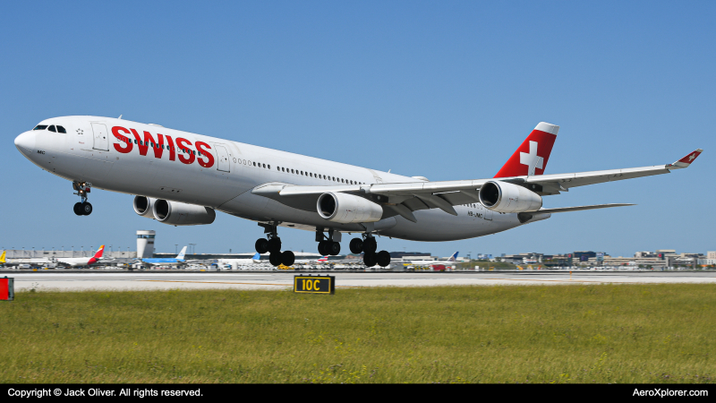 Photo of HB-JMC - Swiss International Air Lines Airbus A340-300 at ORD on AeroXplorer Aviation Database