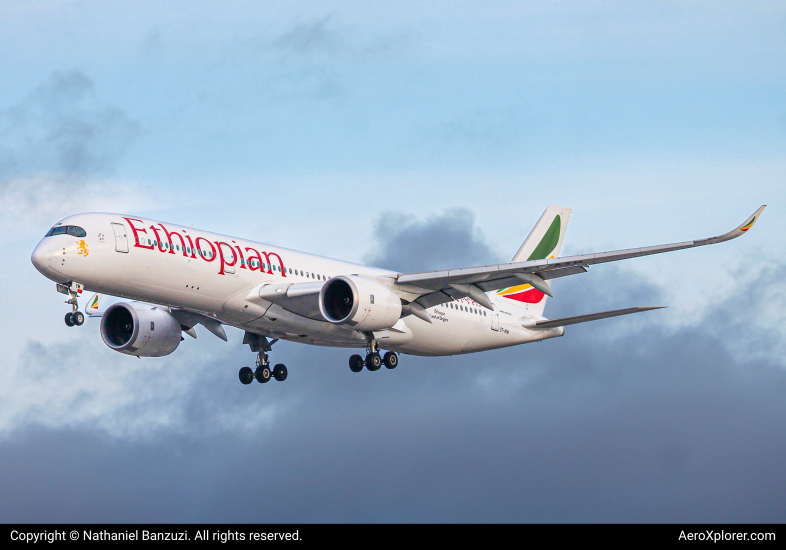 Photo of ET-AYM - Ethiopian Airlines Airbus A350-900 at YYZ on AeroXplorer Aviation Database