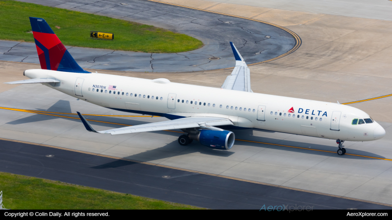 Photo of N307DX - Delta Airlines Airbus A321-200 at ATL on AeroXplorer Aviation Database