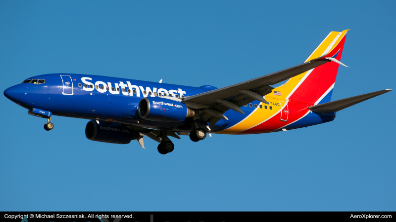 Photo of N7746C - Southwest Airlines Boeing 737-700 at MCO on AeroXplorer Aviation Database
