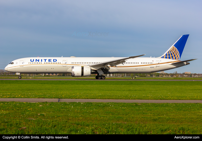 Photo of N12005 - United Airlines Boeing 787-10 at AMS on AeroXplorer Aviation Database