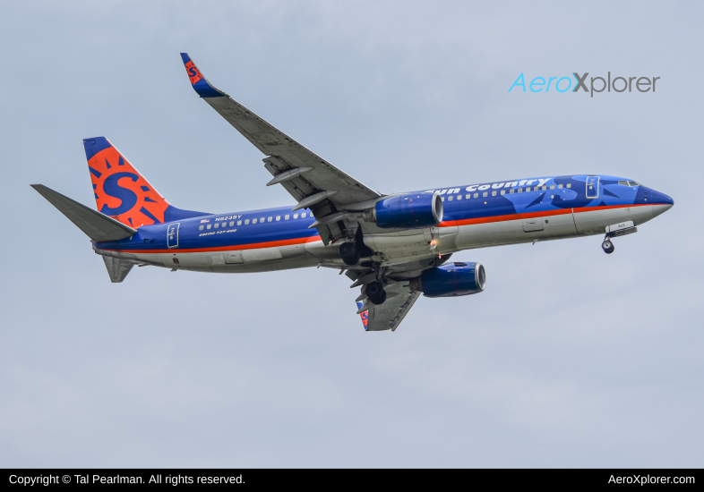 Photo of N823SY - Sun Country Airlines Boeing 737-800 at BWI on AeroXplorer Aviation Database