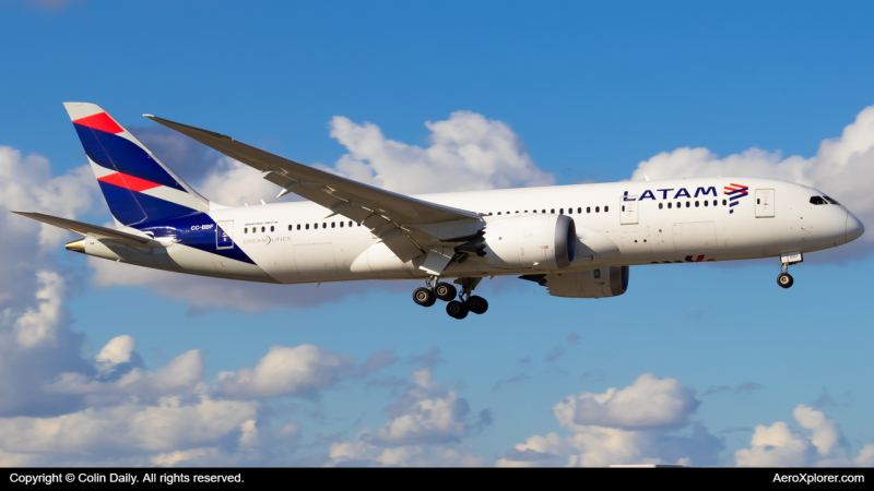 Photo of CC-BBF - LATAM Boeing 787-8 at MIA on AeroXplorer Aviation Database