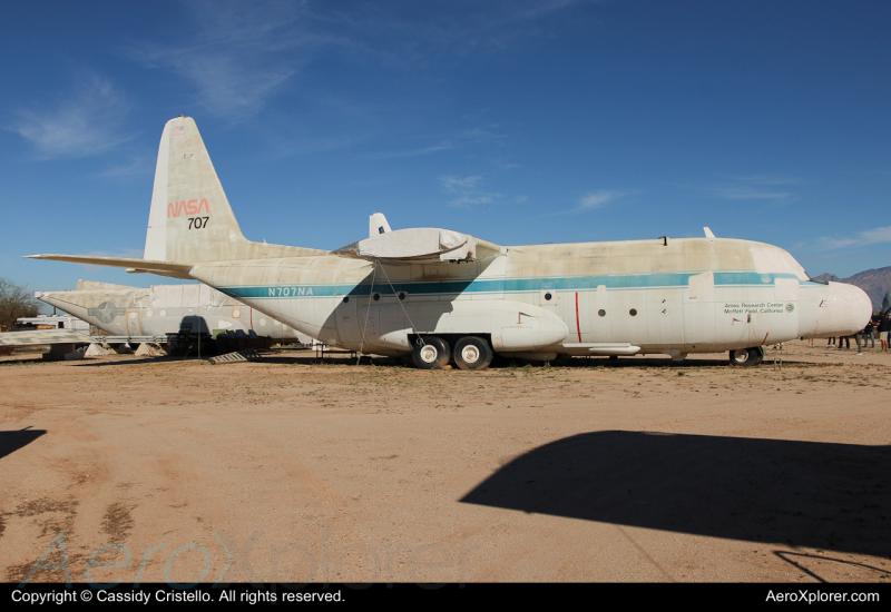 Photo of N707NA - NASA Lockheed C-130A Hercules at DMA on AeroXplorer Aviation Database