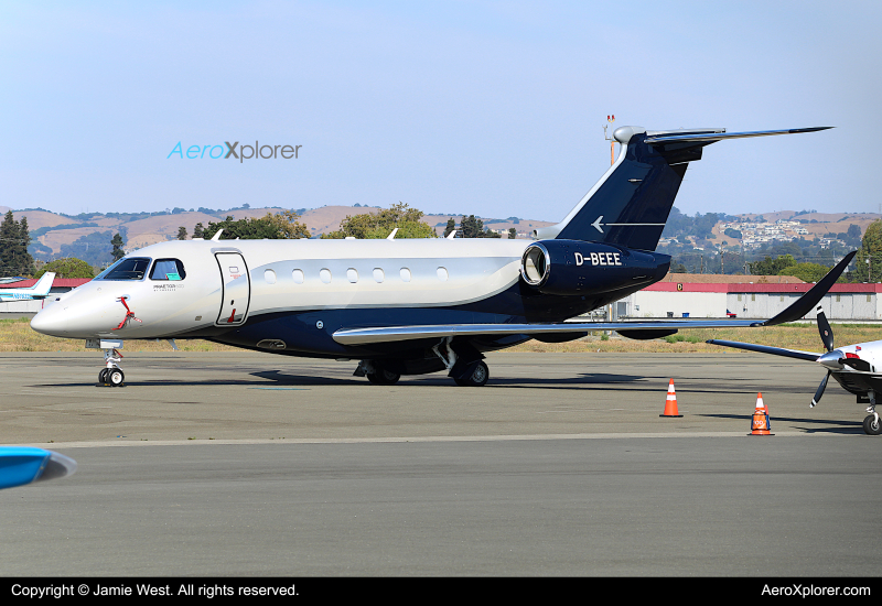 Photo of D-BEEE - Windrose Air Jetcharter Embraer Praetor 600 at HWD on AeroXplorer Aviation Database